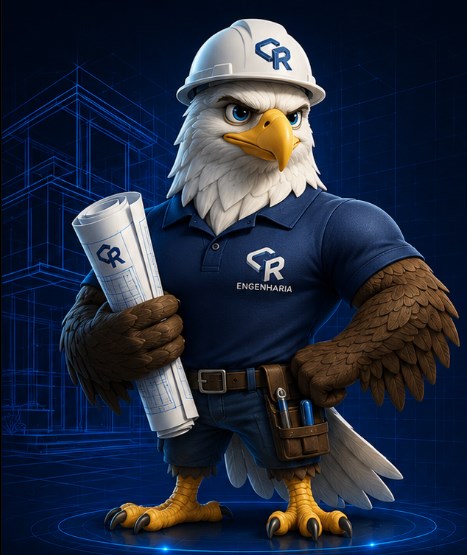 Mascote Águia Engenheira da CR Engenharia